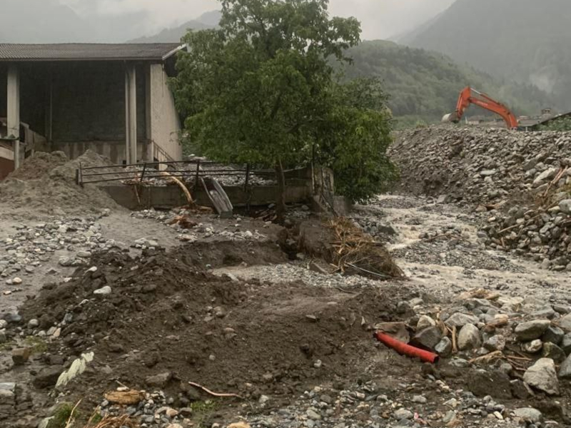 Vigili del Fuoco di Lecco alluvione in Valcamonica