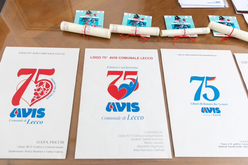 Logo Avis Lecco 75° Anniversario