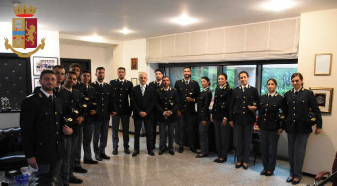 Rinforzi in Questura: in servizio 16 nuovi agenti di Polizia