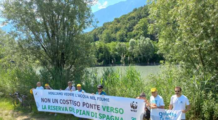 Colico. Passerella sull’Adda, la protesta degli ambientalisti
