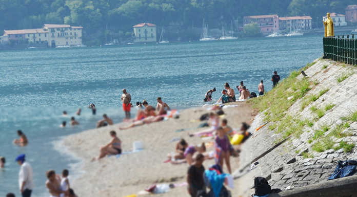 Divieto di balneazione alla Malpensata. Dopo la tragedia, riappaiono i cartelli Spiaggia della malpensata lecco