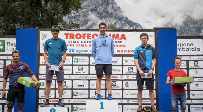 Kima Trail: successo e record per il lecchese del Team Salomon Andrea Rota Andrea Rota sul gradino più alto del podio (foto Maurizio Torri)