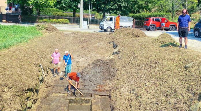 Santa Maria Hoè. I volontari riportano alla luce il fontanile di via Albareda Santa Maria Hoè fontanile via Albareda
