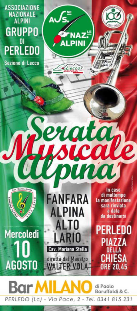 Volantina Serata Musicale Alpina Perledo 2022