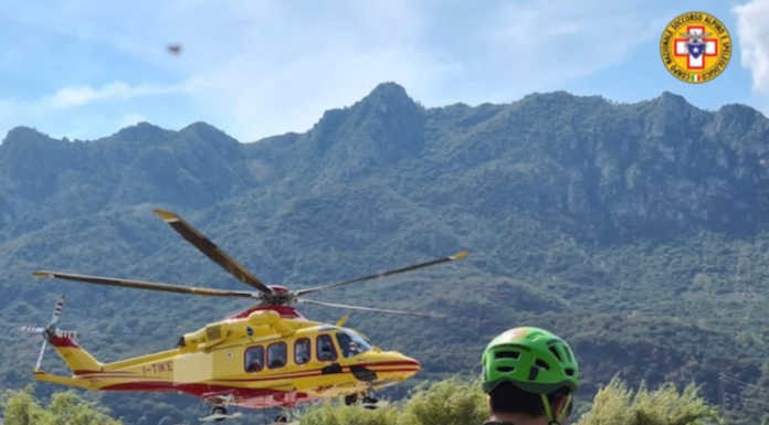 Scivolano in un canale in Valbiandino: interviene il Soccorso Alpino soccorso alpino elicottero bione