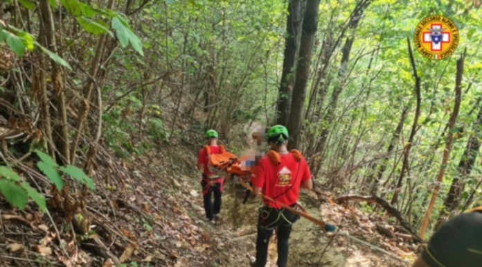 Valgreghentino. Ciclista cade lungo un sentiero, soccorso un 52enne soccorso ciclista caduto su un sentiero valgreghentino 20220826