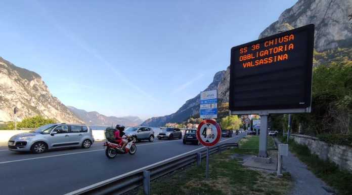 Riaperta al traffico la Statale 36, chiusa per caduta massi traffico statale chiusa