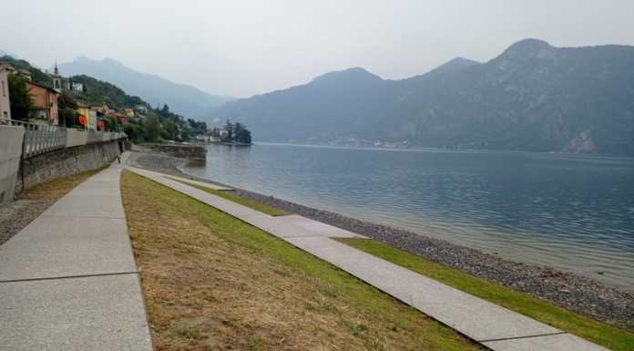 Mandello. Ultimi ritocchi al lungolago di Olcio: in arrivo aree verdi e illuminazione Lungolago Olcio