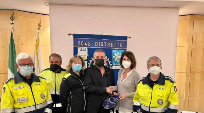 Rotary Club Lecco Le Grigne: donazione al servizio comunale di protezione civile