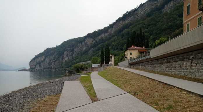 Lungolago Olcio. Attese le aree verdi: “Questione di giorni” Lungolago Olcio