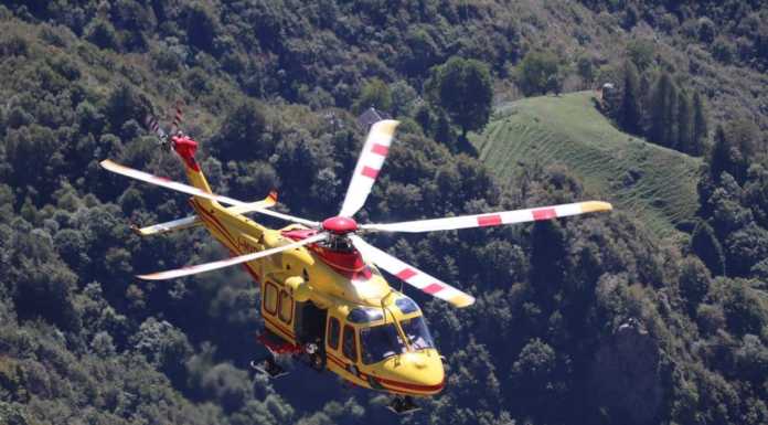 Escursionista 78enne cade in zona capanna Monza: soccorso in elicottero Elisoccorso Resegone