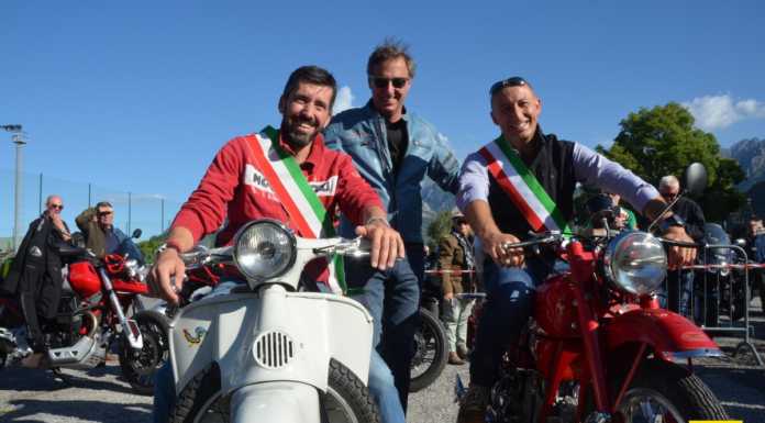 Moto Guzzi: un rombo che unisce Lecco a Mandello, in 300 per la parata del centenario Moto_Guzzi_100_anni_parata_10092022