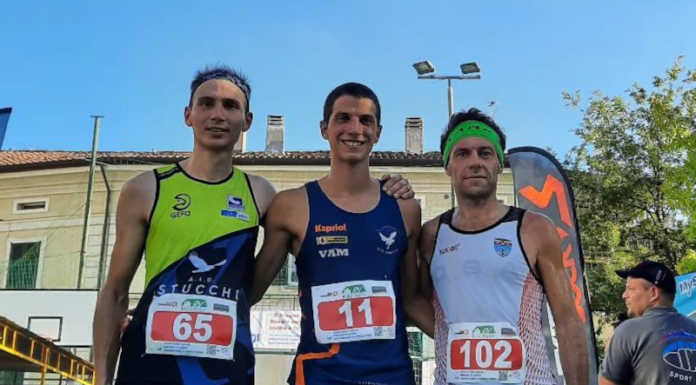 Runvinata 2022. Vincono Danilo Brambilla e Martina Bilora. 550 atleti al via Runvinata 2022: il podio maschile del percorso Rosso