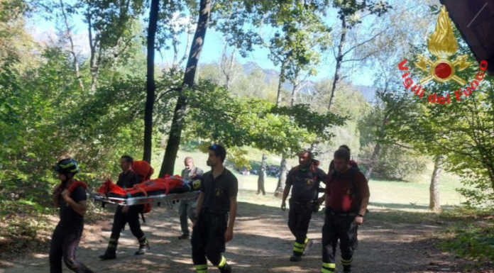 Infortunio a Pian Sciresa, soccorsi in azione per una ragazza soccorso ragazza pian sciresa vigili del fuoco