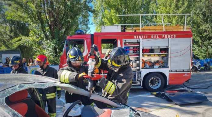 Merate. Esercitazioni ed educazione stradale al FireParty dei Vigili del Fuoco