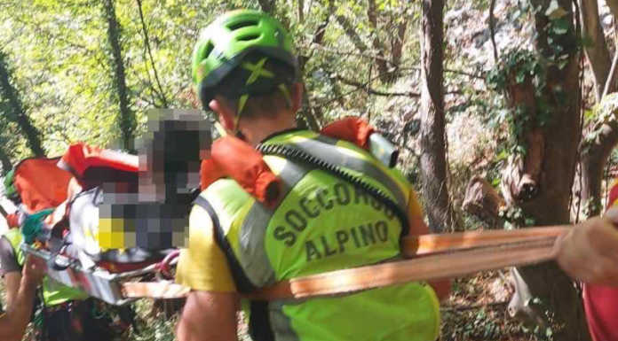 Galbiate, cade in falesia e si rompe una caviglia, soccorso 31enne Foto Soccorso Alpino