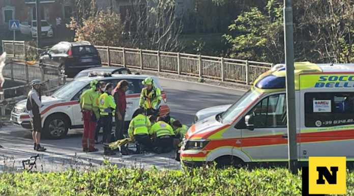 Ciclista a terra lungo la Bellano – Taceno: in volo l’elisoccorso