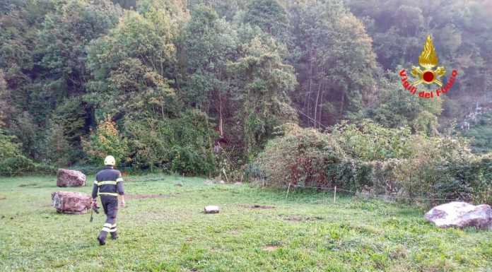 Ballabio, controlli in corso dopo la frana dal Due Mani