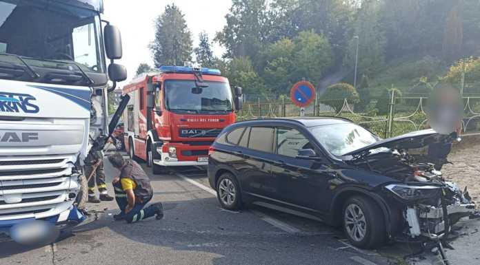 Scontro tra un camion e un’auto a Missaglia, soccorso un 46enne incidente_missaglia_20221006