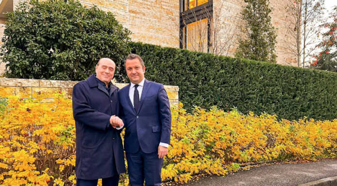 Berlusconi a Merate in visita al Parco donato in via Allende