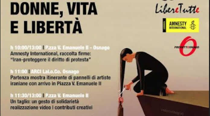 “Donna, vita e libertà”: nel Meratese serie di iniziative in supporto alle donne iraniane