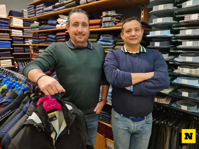 Stefano e Cristian Caseri, titolari dello storico marchio di abbigliamento