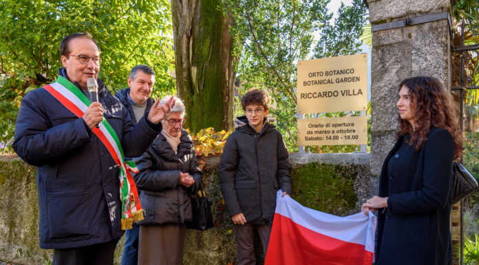 Intitolato a Riccardo Villa l’orto botanico di Valmadrera Valmadrera intitolazione orto bontanico a Riccardo Villa