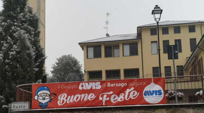 40 anni di Avis Barzago: sabato 3 dicembre i festeggiamenti Striscione Avis Barzago foto repertorio