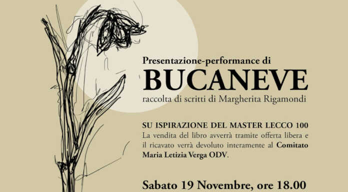 Barzanò. Da Peregolibri “Bucaneve”, iniziativa letteraria – benefica invito libro 19 novembre (1)