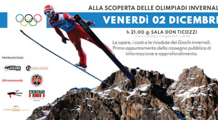 Lecco. In sala Ticozzi un ciclo di incontri dedicato alle Olimpiadi