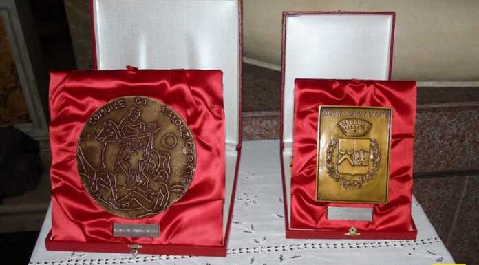 Premio S. Martino alla Ravasio Calzature, medaglione alla ballerina Giada Canino premio_medaglione_san_martino