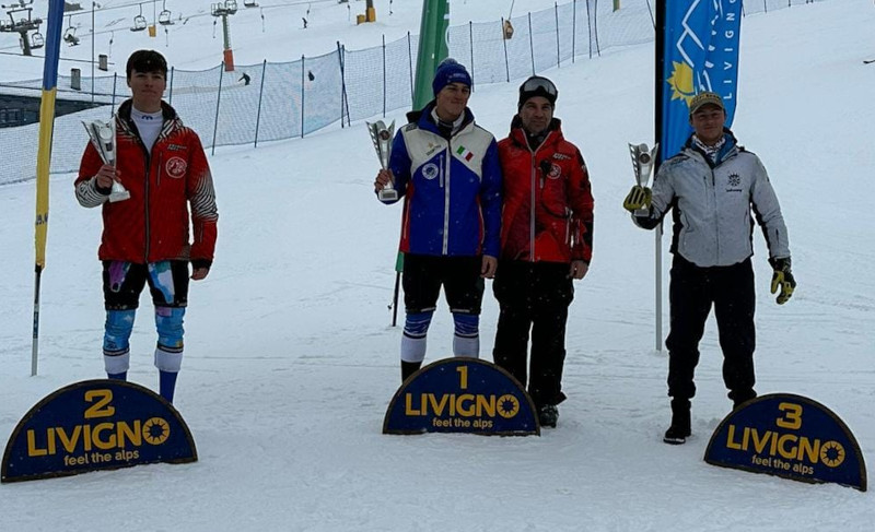 Il 1° posto di Andrea Bertoldini nello Slalom di sabato