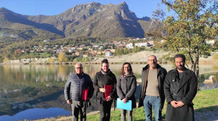 Risanamento del lago di Annone: sopralluogo della Provincia per i lavori