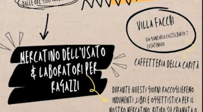 Casatenovo, a Villa Facchi il mercatino dell’usato con l’operazione Mato Grosso