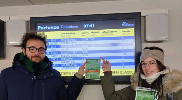 Treni e disservizi. Iniziata la settimana di mobilitazione dei Giovani Democratici Giovani Democratici Presidio Treni Ferrovie Dicembre 2022