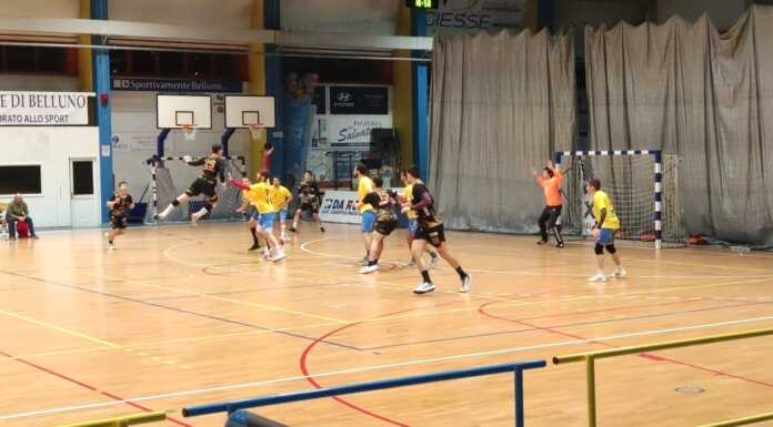 Pallamano. Serie A2. Salumificio Riva Molteno pari e patta a Belluno Pallamano Salumificio Riva molteno 2022