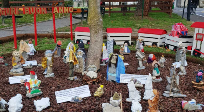 Calolzio. Al Parco Colombo il presepe della scuola dell’infanzia del Pascolo Presepe Pascolo