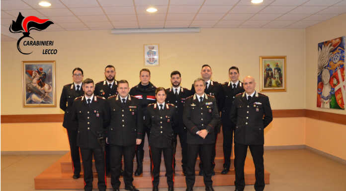 Carabinieri, nove neo-vicebrigadieri al comando provinciale di Lecco