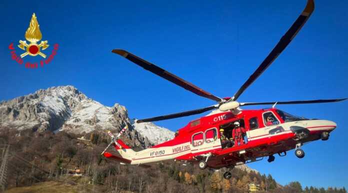 Due incrodati in Grignetta, recuperati dai pompieri in elicottero