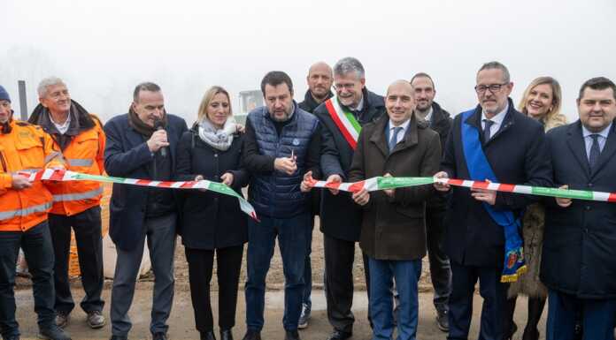 Taglio del nastro per il primo lotto della tangenziale est di Verdello