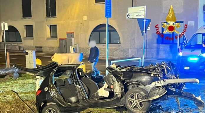 Schianto all’alba a Lentate sul Seveso, due persone all’ospedale incidente lentate sul seveso