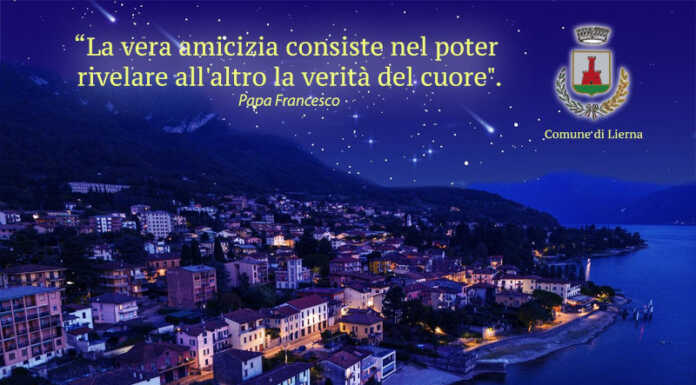 Lierna. Gli auguri del sindaco Silvano Stefanoni ai cittadini Auguri Natale 2022 sindaco di Lierna
