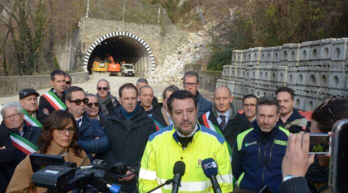 Riapre la nuova Lecco-Ballabio, atteso anche il Ministro Matteo Salvini Il Ministro Matteo Salvini durante il sopralluogo dello scorso 23 dicembre