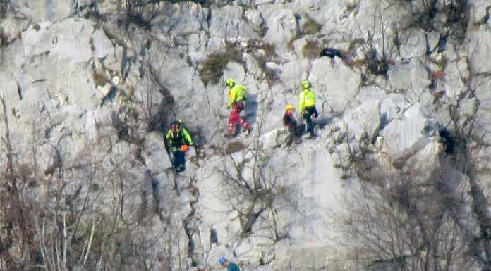 Soccorsi in parete, le immagini dell’intervento al Pizzo Boga