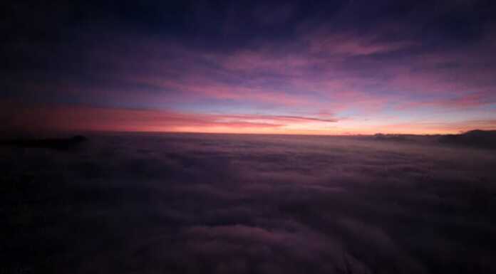 Tramonto ‘natalizio’ immortalato dai Piani d’Erna