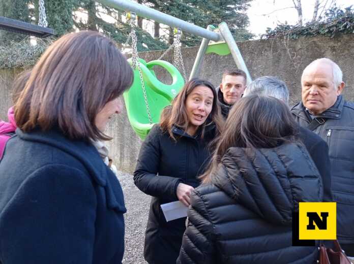 Visita Ministro Alessandra Locatelli parco giochi inclusivo Lierna