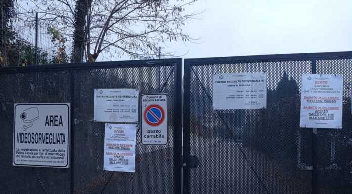 Abbadia. Centro rifiuti, lavori in corso per il nuovo sistema di accesso Centro raccolta rifiuti via Novegolo