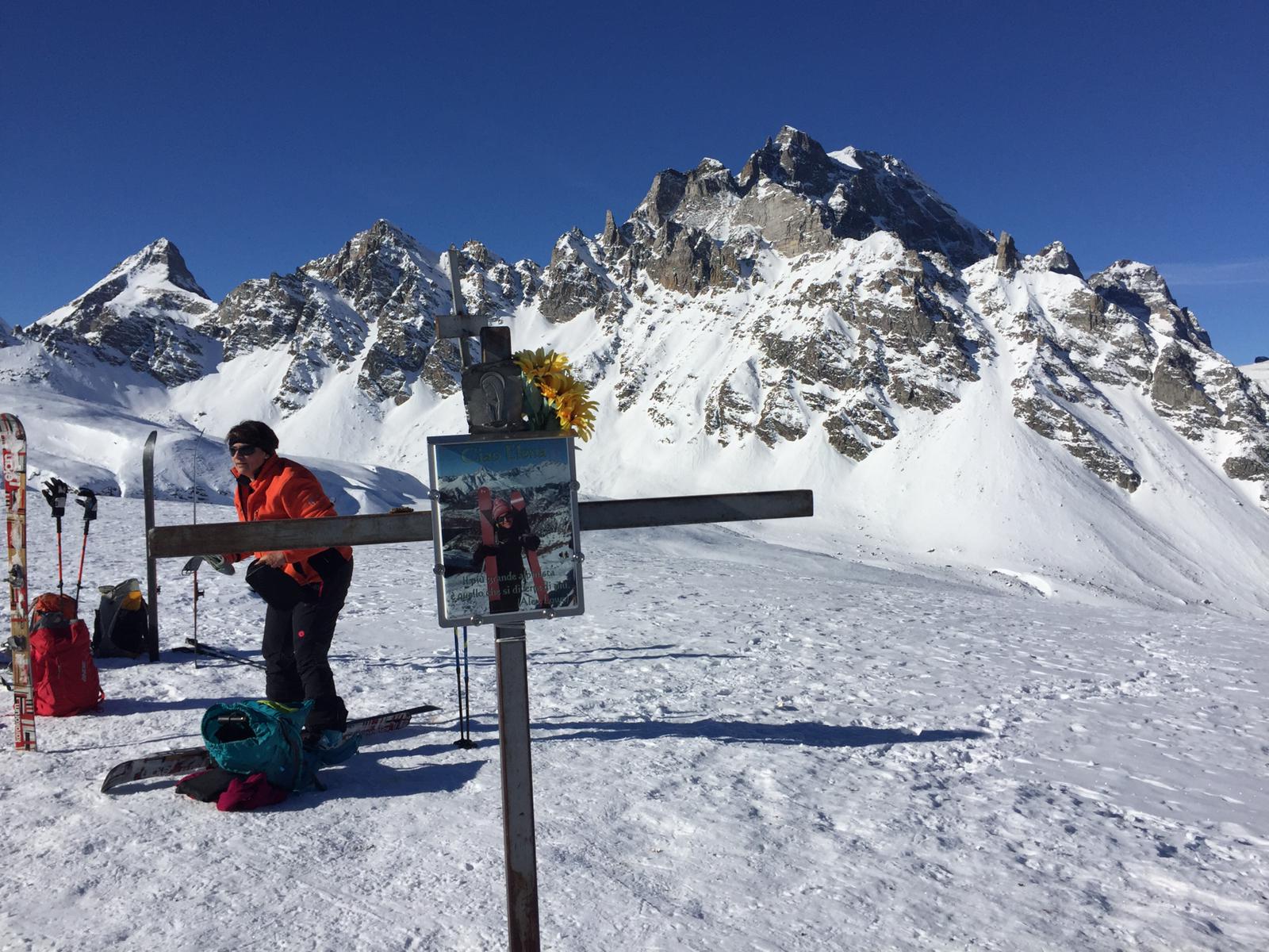 Gita cai strada storta scialpinismo