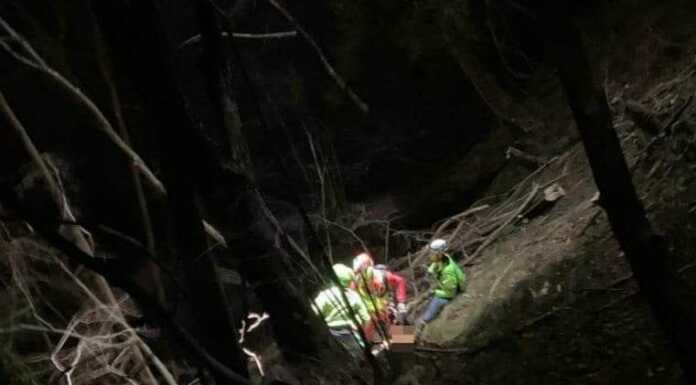Precipita in canale nella Valle dei Mulini: elisoccorso e soccorso alpino in azione Cortenova, soccorso uomo Valle dei Mulini