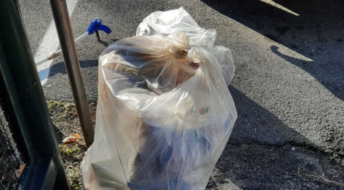 Pescate. Abbandona i rifiuti nella pensilina del bus, beccato e multato Sacco spazzatura abbandonato Pescate